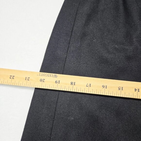 Pendleton Skirt Womens Black Vintage Size 10 Lined Back Slit Wool Button - Picture 13 of 16